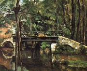 Paul Cezanne bridge Muncie oil on canvas